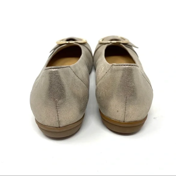 Gabor Gold metallic buckle ballet flats 22.624.62 - Picture 6 of 8